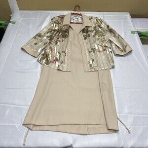 R&M Richards Petite 2-Piece Dress and Floral Jacket Set, Size 16P